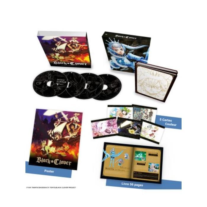 Blu-ray manga - Black Clover - Saison 3 - Edition Collector - Livre 56 pages - 5 cartes couleur - Poster