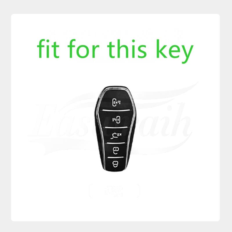 Car Zinc Alloy Tpu Key Case Holder Cover For Byd Xia Summer 5Buttons Key Interior Accessories