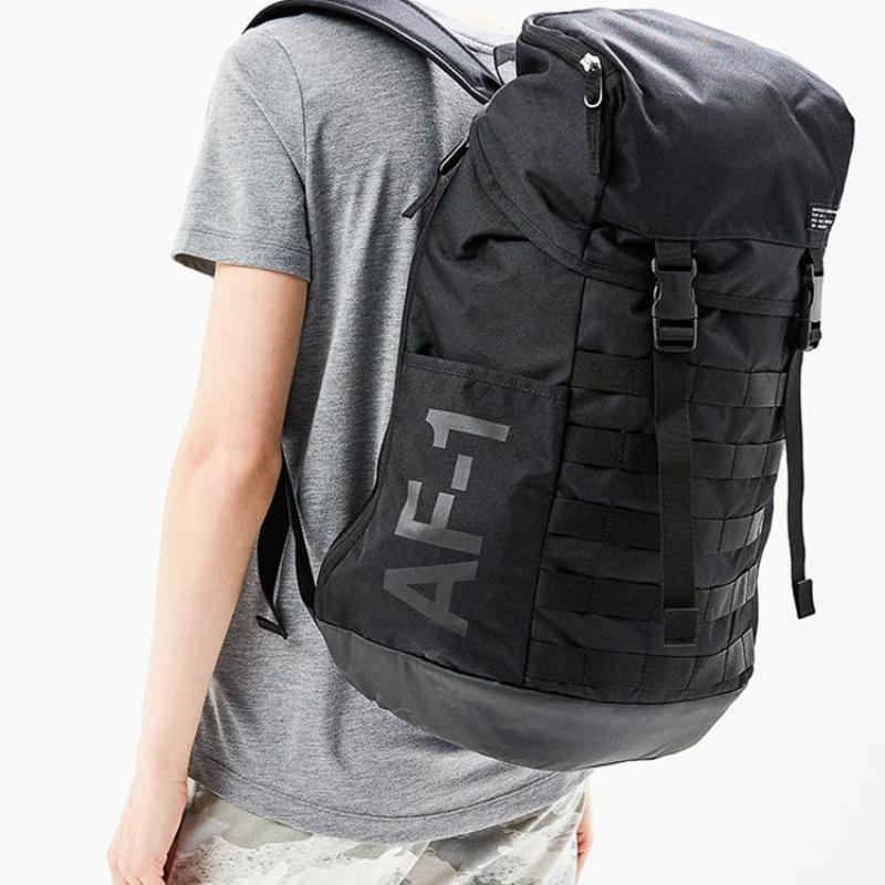 Nike Polyester Backpack Unisex Black Casual