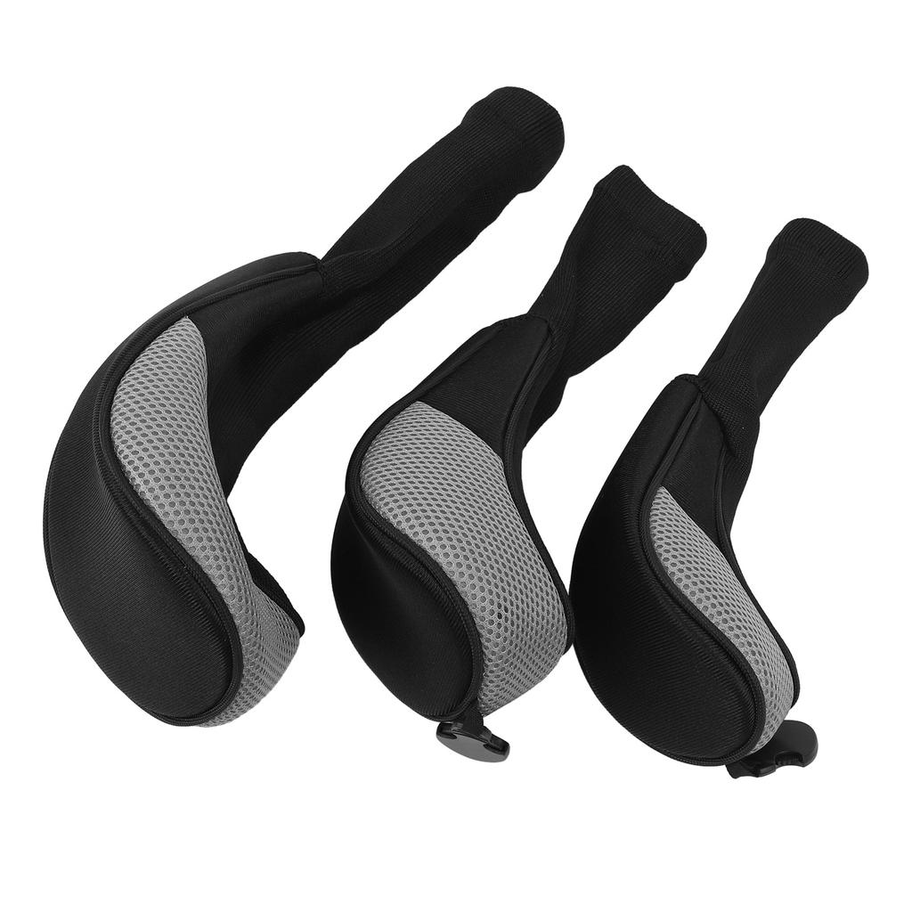 3Pcs Golf Club Head Covers 1 35 UT Breathable Mesh Long Neck Portable Golf Club Headcovers Set for