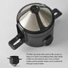 Stainless Steel Coffee Filter Double Layer Design Portable Foldable Dripper for Home Office Travels and Outdoor Brewing