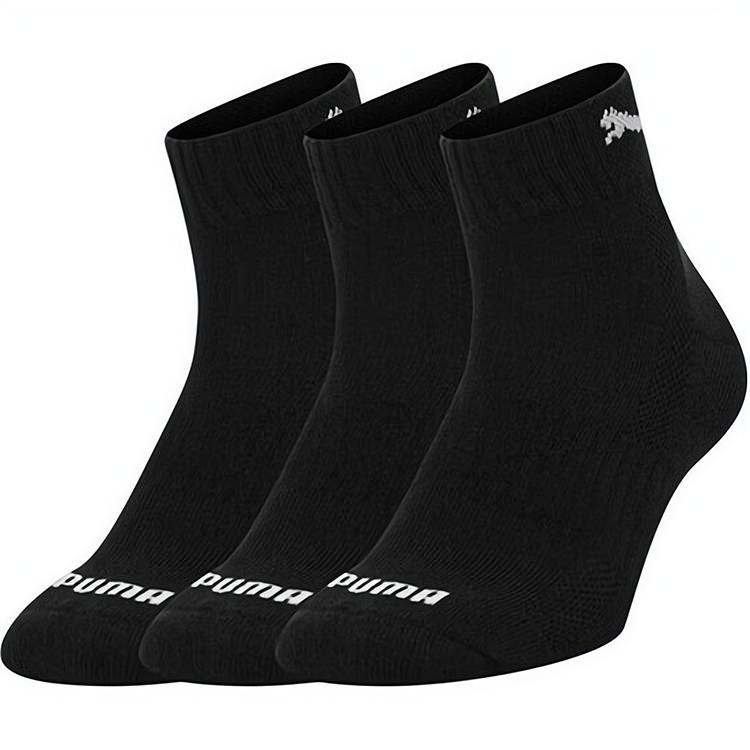 PUMA Ankle Socks Unisex 3 Pack Black 906965-01 43/46