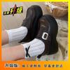 French Retro Big Head Loafer Small Leather Shoes 2025 Summer New British Campus Style Muffin Platform with Skirt Shoes