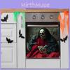 Smile Halloween Skeleton And Mouse Glass Cabinet Kitchen Decor Stickers Wall
