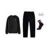 Li Ning Trendiges Rundhals-Vielseitiges Sweatshirt Bequeme Lange Hose Lässiger Sportanzug Herren Sweatshirt, Hose, Anzug AWDVG77-1+AKLUE31-1
