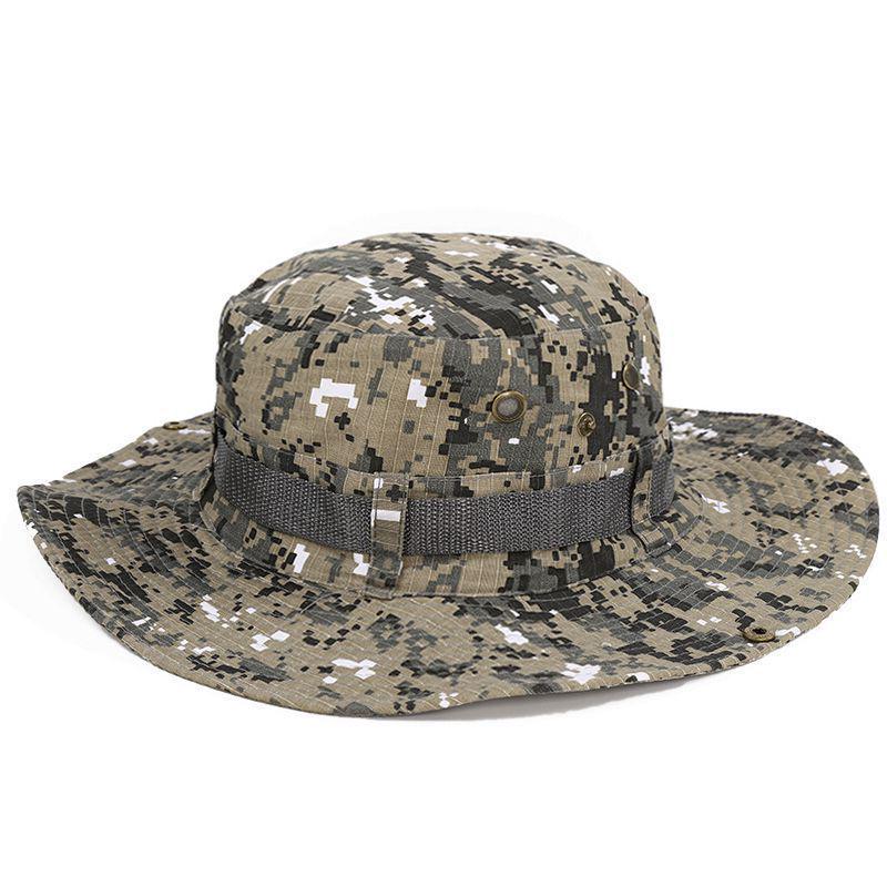 Doppelseitige tragbare Fischer-Beanie-Mütze mit großer Krempe für Sommerreisen und Outdoor-Angeln