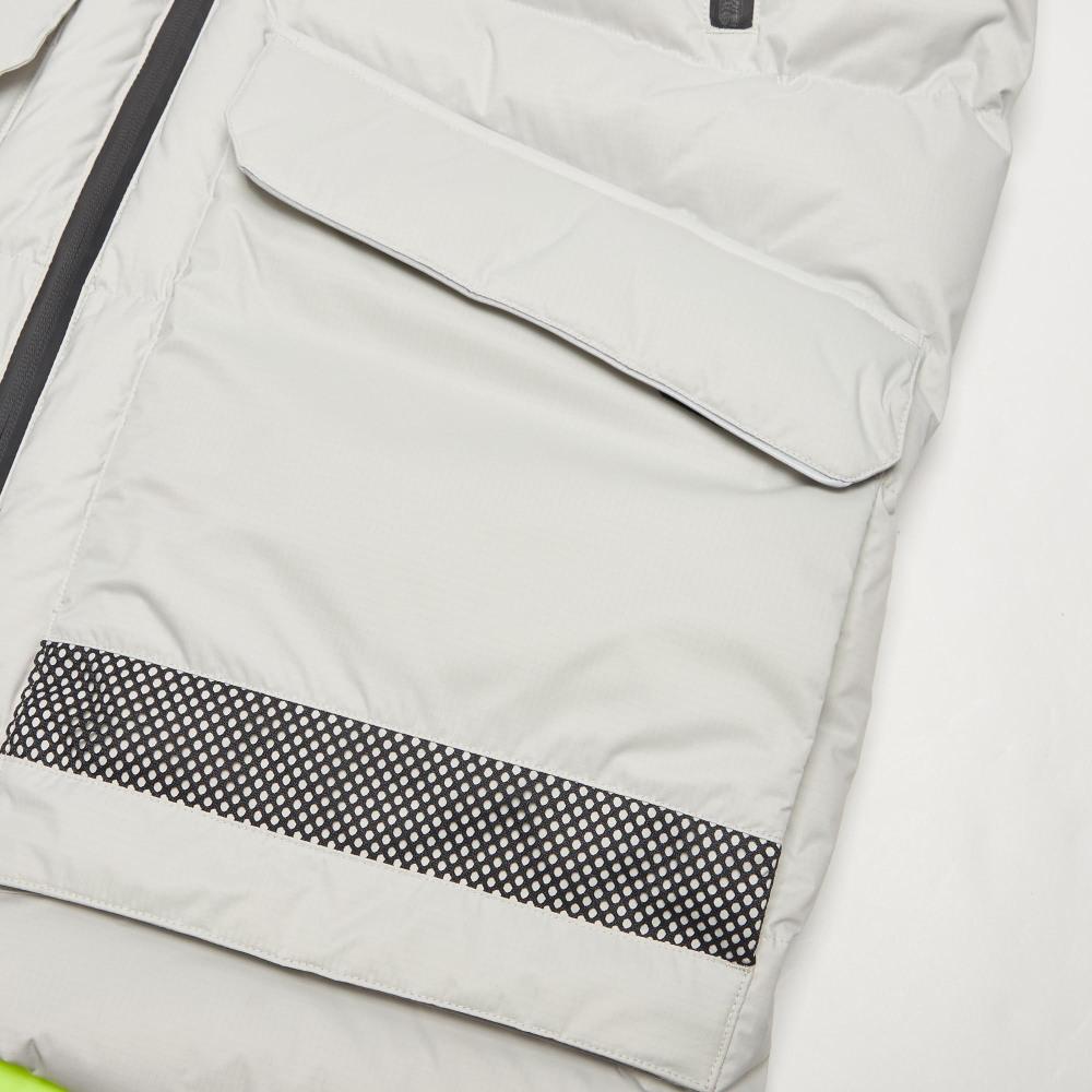 Puma x Helly Hansen Reflective Breathable Detachable Hooded Down Jacket Men Outerwear Glacier-Grey 598276-95