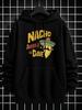 Unisex Nacho Average Dave Nacho Print Hoodie Sweatshirt - Cinco De Mayo Party Pullover with Kangaroo Pocket & Drawstring Hood, Funny Nacho-Themed for