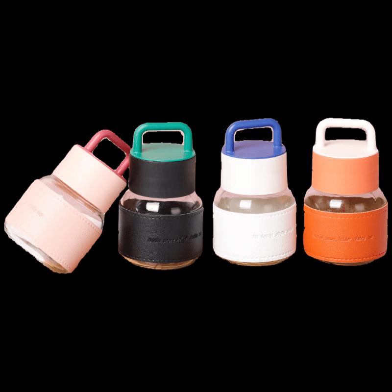 Heyu Xi 300ML Chubby Mini Glass Water Bottle