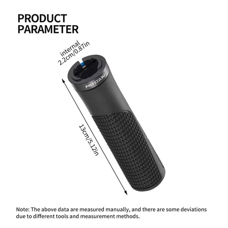 Single Lock‑On TPR Rubber Bike Handlebar Grips, Anti‑Slip Shock‑Absorbing Cycling Grips for Mountain, Fixed Gear & Folding Bikes