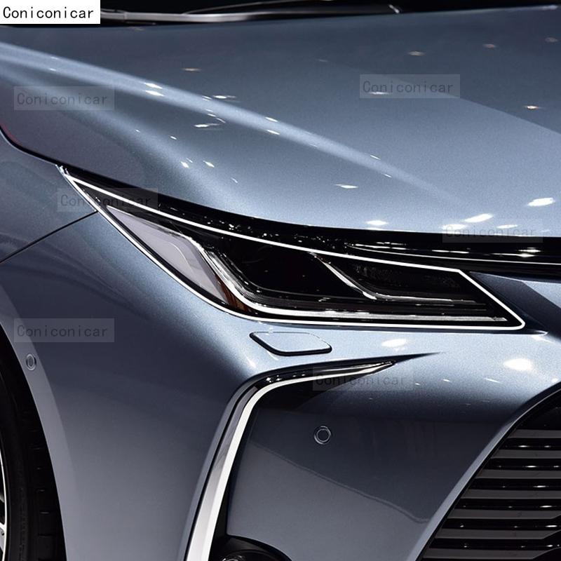 For TOYOTA COROLLA E210 2019-2024 Car Headlight Transparent TPU Protective Cover Film Front Light Tint Change Color Sticker