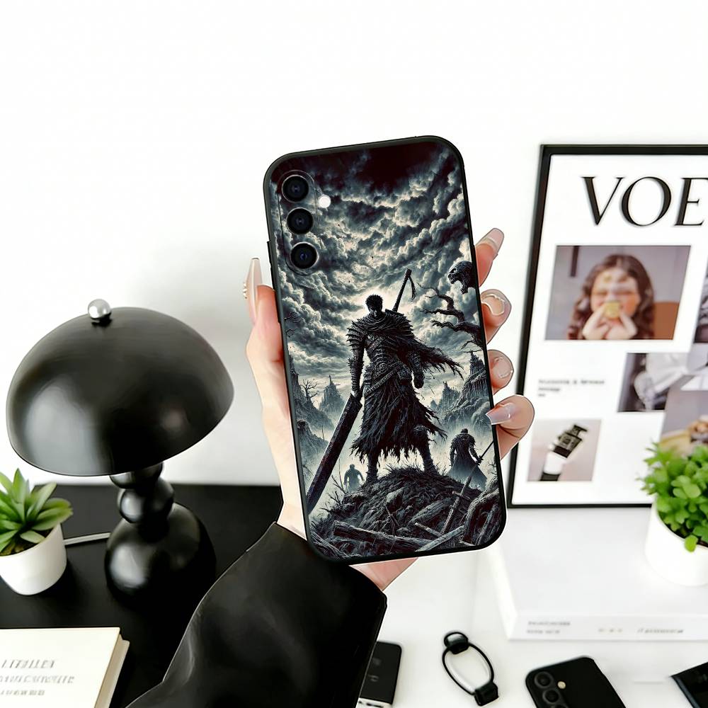 Cool Popular B-Berserk Comic Phone Case For Samsung Galaxy A73,A72,A71,A70,A53,A52,A51,Soft Silicone Black Cover