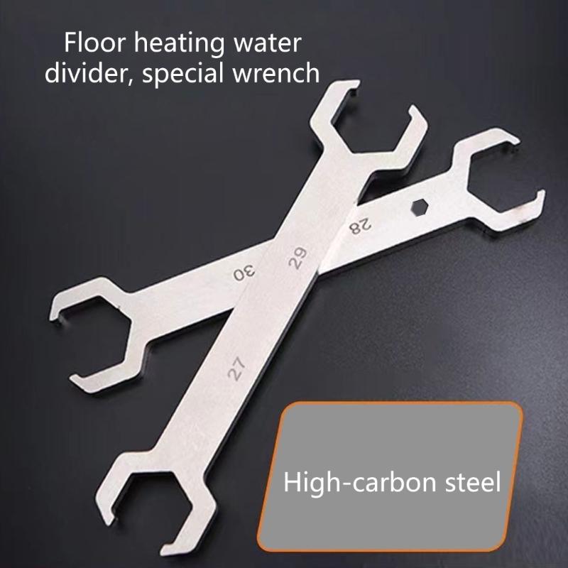 Double Open End Wrench Suitable for Underfloor Heating Manifold Valves Maintenance In Home and Construction