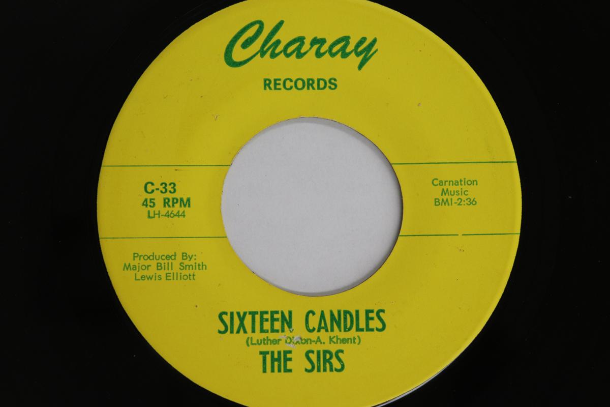 

7-дюймовая пластинка SIRS - Sixteen Candles C33 CHARAY RECORDS 1968 США Соул/Фанк Б/У