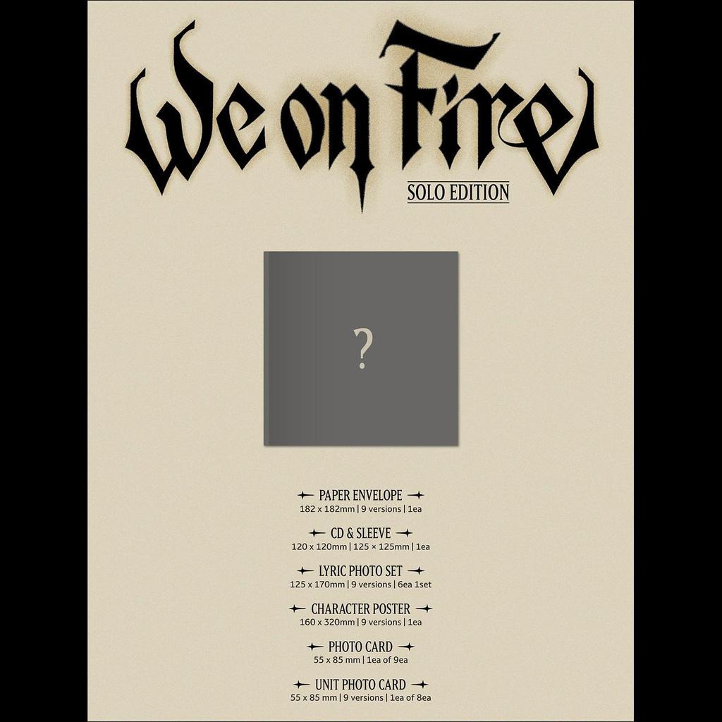 [Pre-order] &TEAM [We on Fire] SOLO EDITION / 3rd EP Album + Free Gift