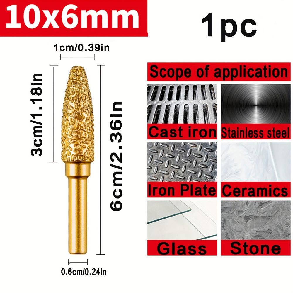 Cap de șlefuit cu diamant Ascuțire Slefuire manuală Burghiu electric Slefuire metale Lipire Tijă de șlefuire pentru plăci ceramice Piatră de oțel