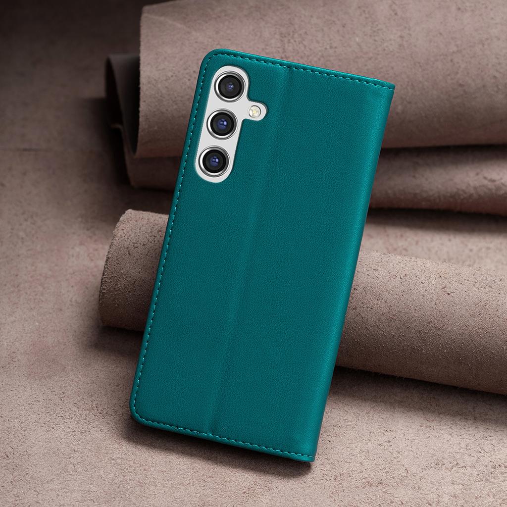 For Samsung Galaxy S25 FE Leather Case BINFEN COLOR BF18 Phone Stand Cover with Card Slots