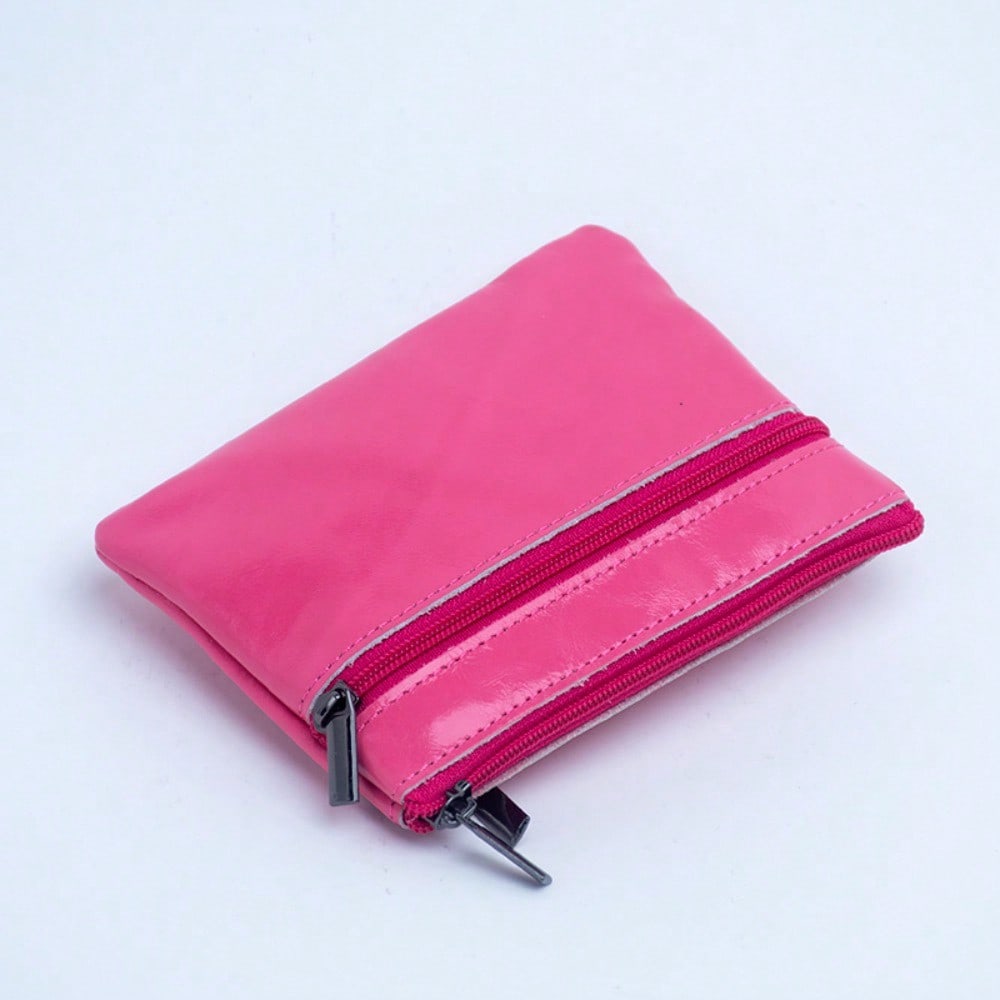 Mini Small Wallet Women's Short Cowhide Retro Change Bag Casual Portable Coin Storage Bag