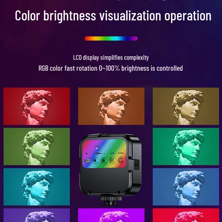 Mini Portable RGB Fill Light for Selfies, Streaming, and Photography