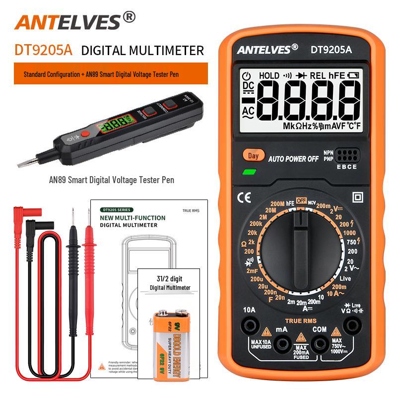 DT920 High-Precision Digital Multimeter with Smart Anti-Burn Feature for Electricians