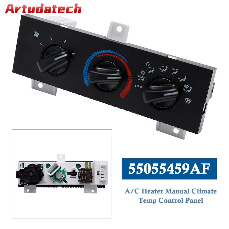 

Artudatech Панель ручного управления климатом и отопителем 55055459AF для Dodge Ram Van 1998-2003 Автоаксессуары