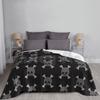 Skull And Crossbones Blanket Super Soft Warm Light Thin Cartoon Skull Pirate Skull And Bones Bones Halloween Scary