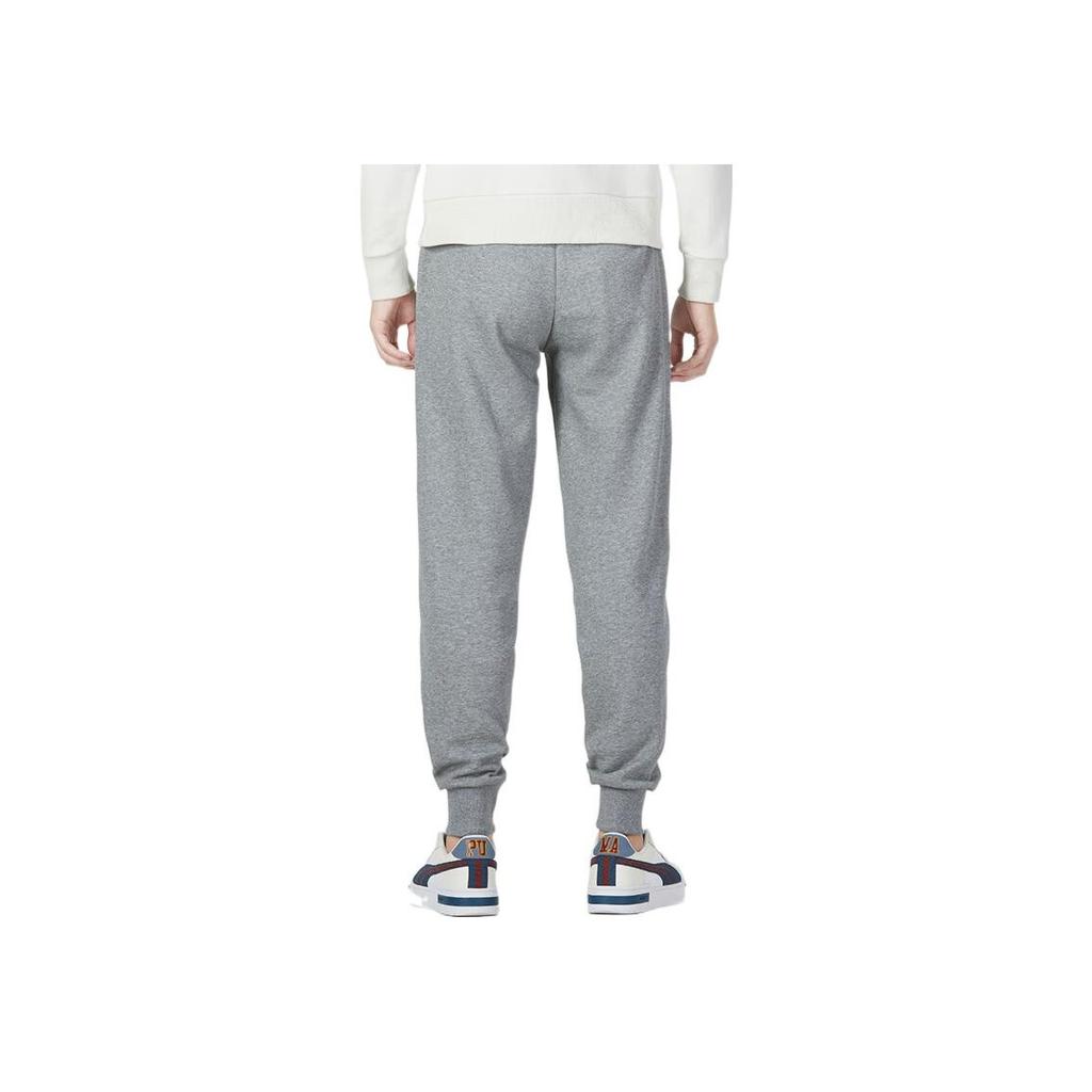 Puma Solid Color Logo Joggers Men Bottoms Gray 846385-03