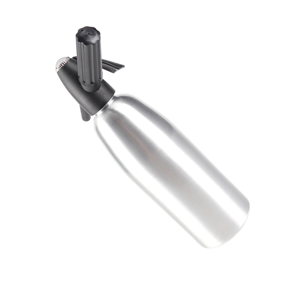Hand Press Siphon Bottle Aluminum Alloy Sparkling Water Dispenser Leakproof Water Soda  Kitchen