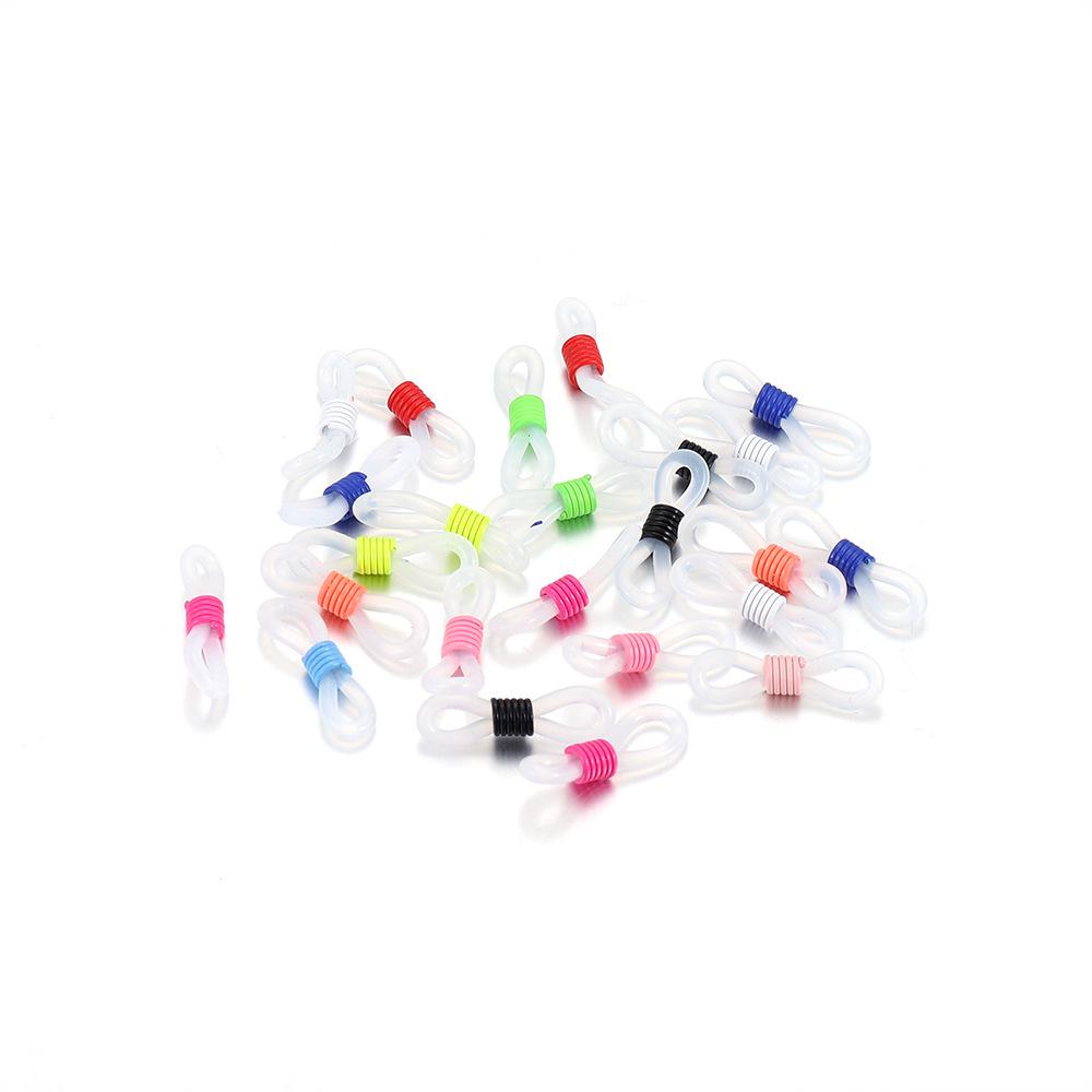 DIY Eyeglass & Mask Chain: Anti-loss Figure 8 Candy Color Rubber Link