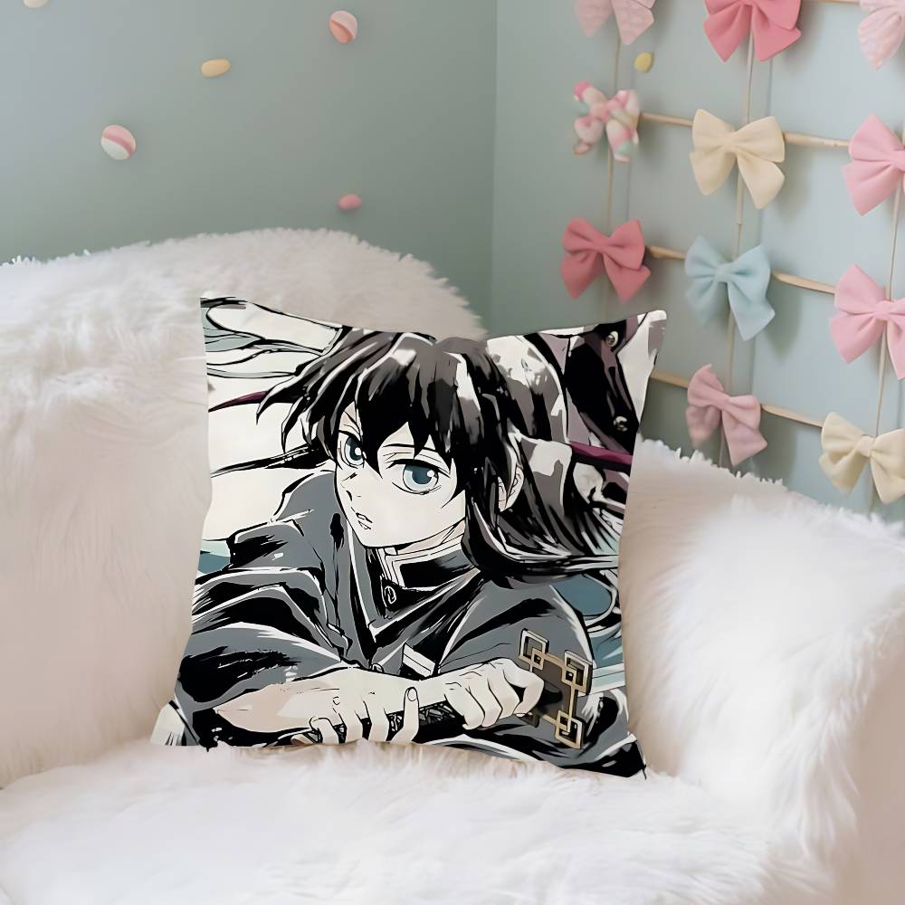 TTokitous MMuichirous Case Plush Fabric Soft Pillowcase Double Sided Print Cushion Cover Household Gifts
