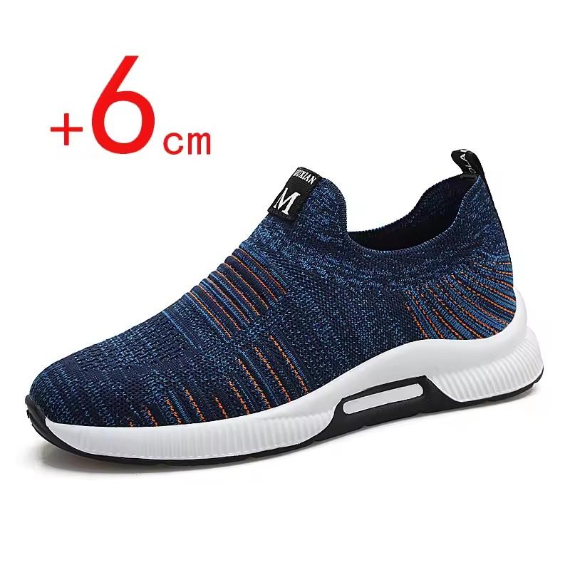 Sneaker Herren Schuhe mit Absatz Höhe Erhöhung Einlegesohlen 5CM Mann Mesh Sportschuhe Versteckte Absätze Innen Höhe Erhöht Herrenschuhe