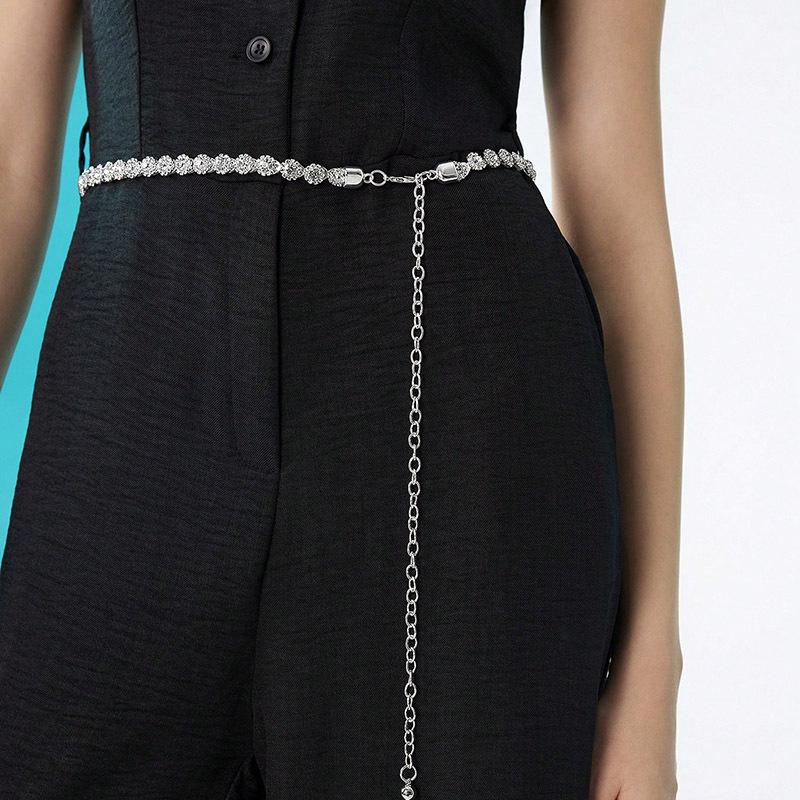 Lanț de talie feminin de înaltă calitate pentru femei, modă, stras, lanț de talie pentru femei, rafinat, elegant, încrustat, lanț de talie rafinat pentru rochie