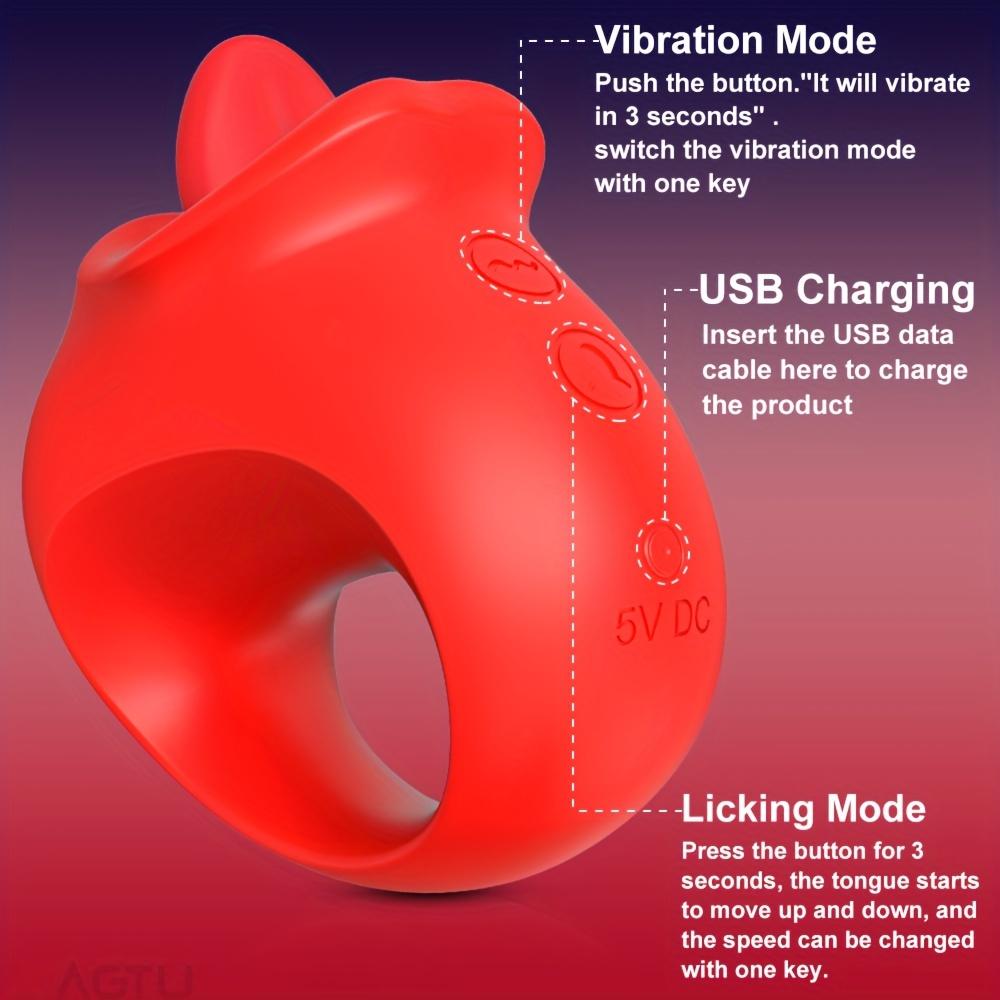 Sensual Women's Vibrator - Powerful Swing Tongue Licking Clitoris Sucker Stimulator