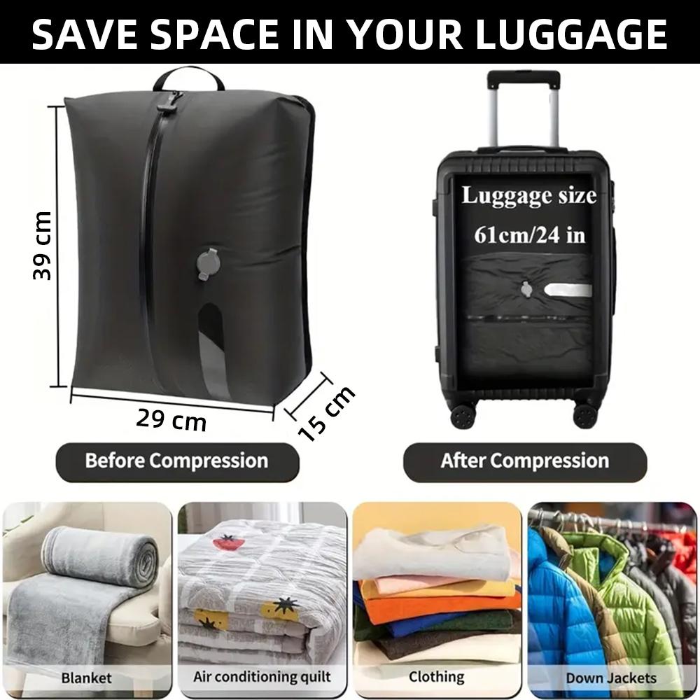Space Saver Bag Waterproof Dustproof Clothes Storage Bag Vacuum Compression Bag Travel Luggage Suitcases Storage Compression Bag
