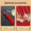 1 Pc Retro Floral Painting Metal Bookmark Hollow Bronzing Bookmark With Tassel Stationery Gifts For Book Club Reader