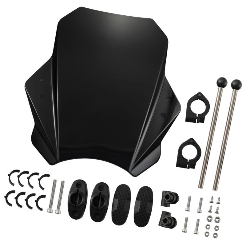 Motocyklové čelní sklo Odolné proti nárazům Odolné vůči povětrnostním vlivům Snadná montáž Čelní sklo Motocykl Modifikované příslušenství