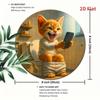 Funny Cat Toilet Bathroom Metal Sign Humor Wall Art Home Decor