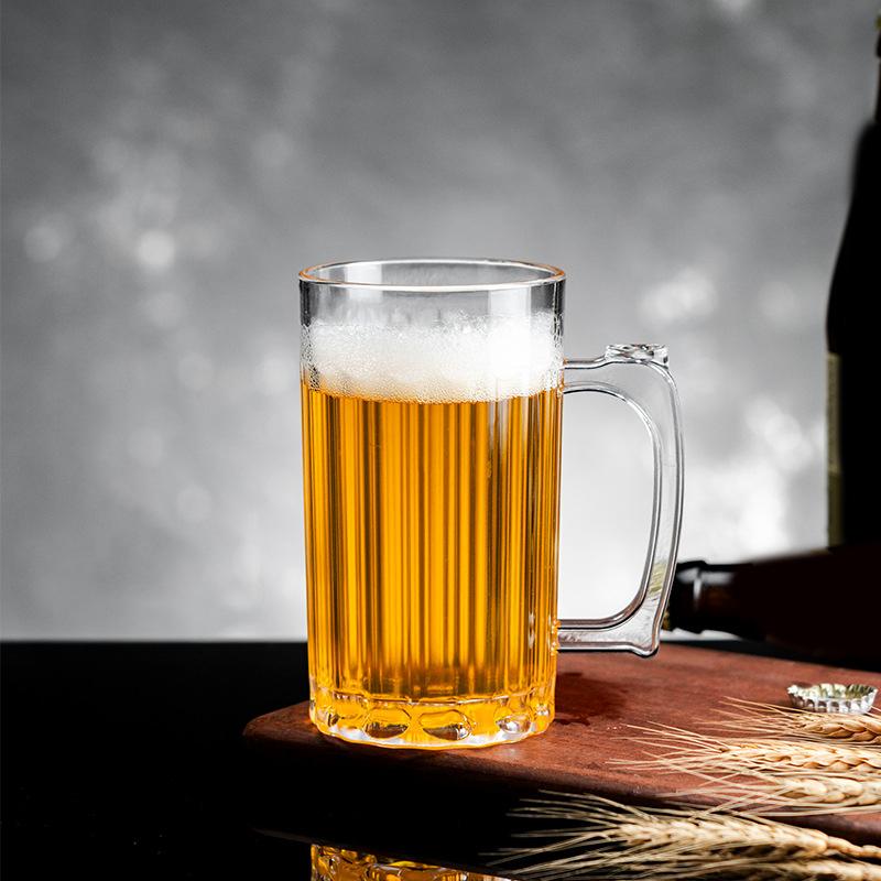 1Pcs 400Ml/600Ml Creative Transparent Acrylic Water Cup Large Capacity Anti-Fall Beer Cup Home Office Bar Tea Juice Coffee Mugs