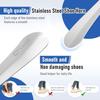Extendable Shoe Horn Long Handle for Seniors, Twist To Lock, 16" To 31"Adjustable, Stainless Steel Telescopic Shoehorn for Men Women