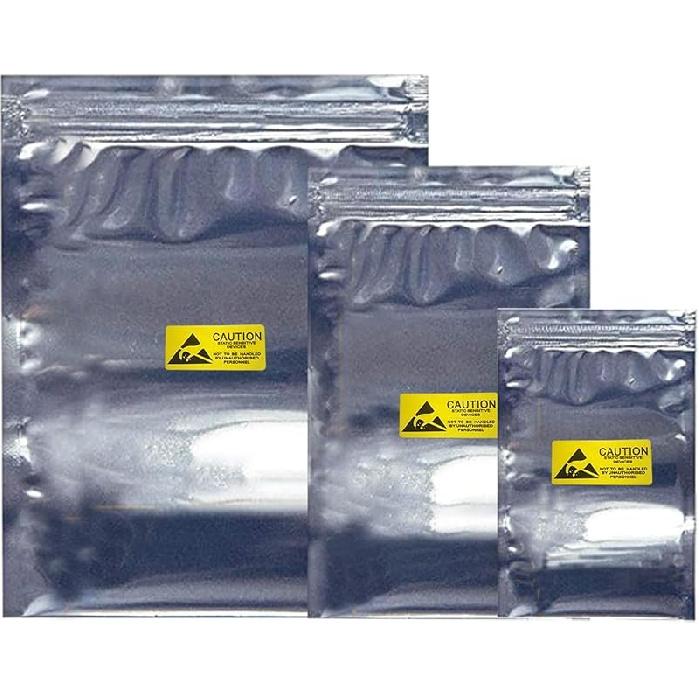 Антистатические пакеты, 50 шт., закрывающиеся ESD-пакеты 6x8 дюймов с этикетками для видеокарты, жесткого диска, SSD, HDD и электронного устройства (Ziplock-6X8-50шт) Ziplock mixed-60pc