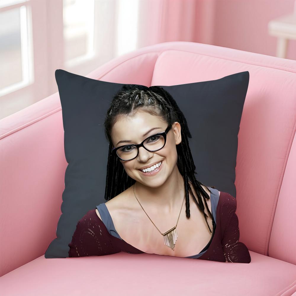 German Crime Drama Star Cosima Niehaus Cushion Cover Pillowcase Short Plush Invisible zipper Room Sofa Cushion Cover