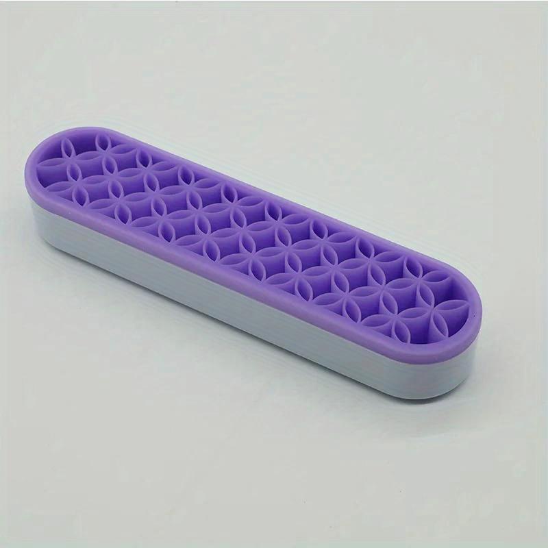 Silicone Cosmetics Storage Box, Lipstick, Eyebrow Pencil, Makeup Brush Storage Rack, Free Insertion Pen Holder, Battery, Desktop Storage Box