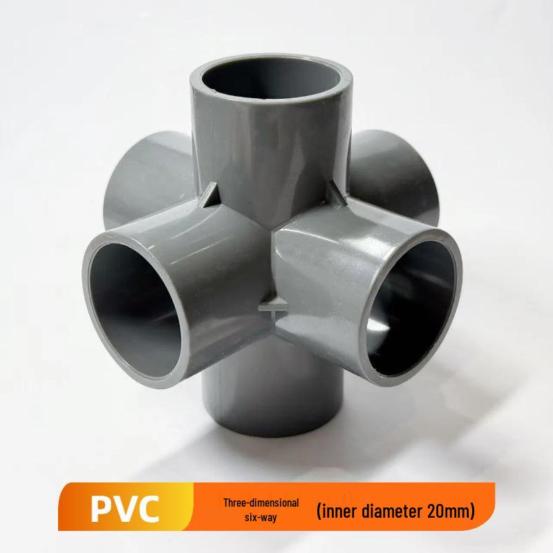 PVC Multi-Directional Shoe and Storage Rack Connector - 3D DIY 25/32mm Pipe Fittings (Tee, 4-Way, 5-Way, 6-Way)
