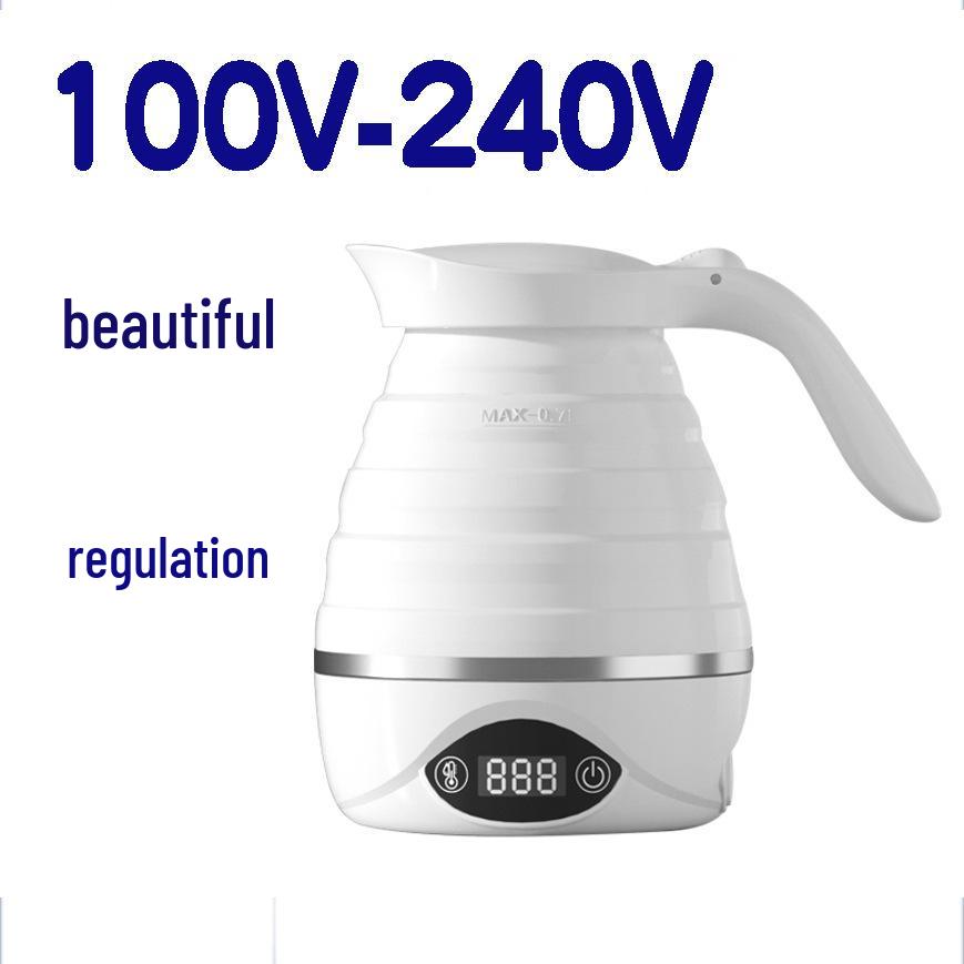 Dual Voltage Silicone Folding Electric Kettle with 24-Hour Insulation