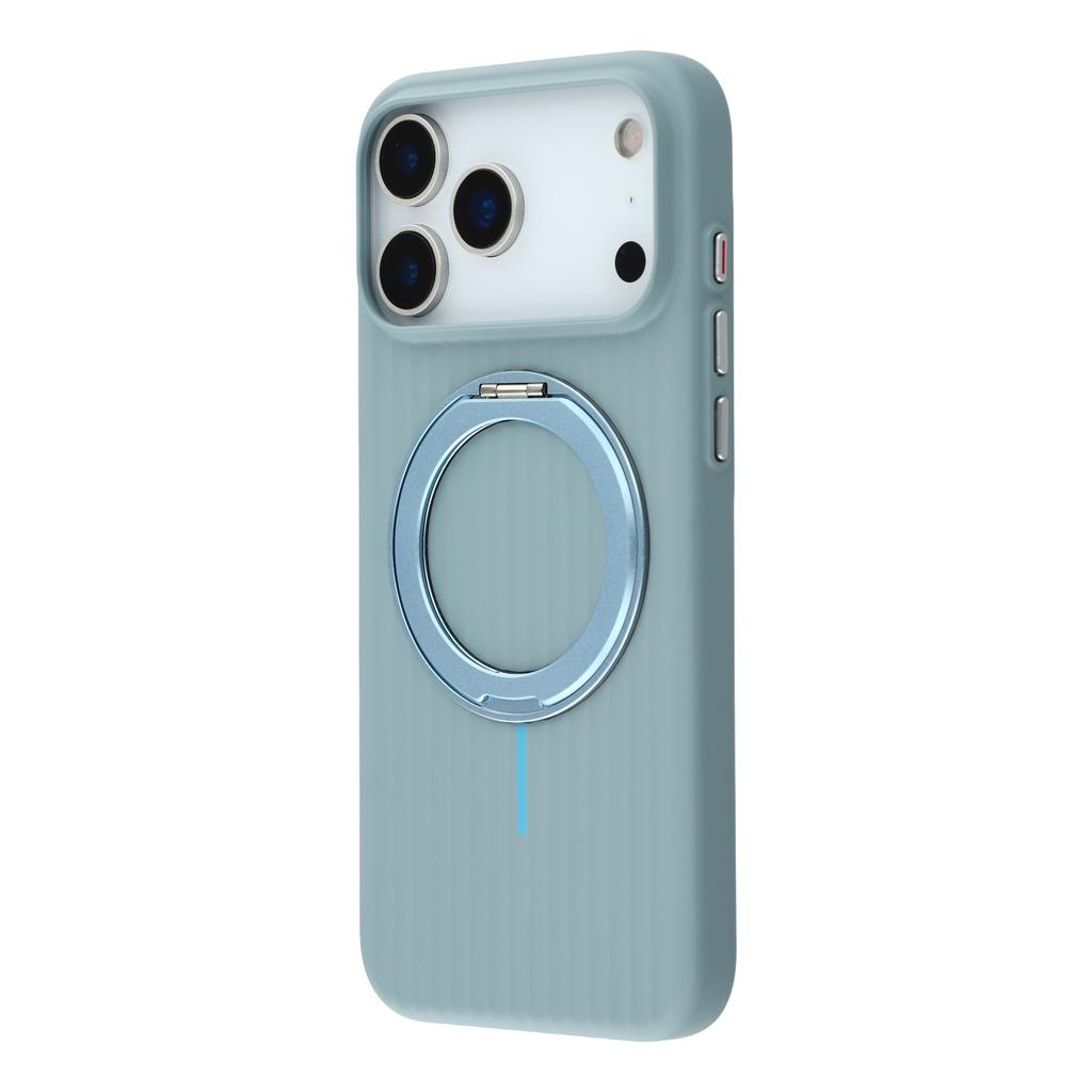 KIGC For iPhone 17 Pro Magnetic Case with Rotating Kickstand Hard PC Phone Back Cover