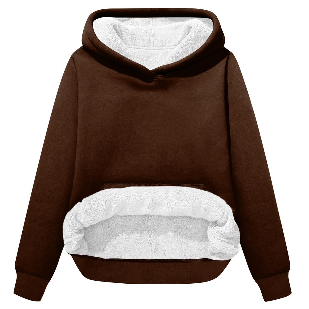 Men's Hooded Fleece-Lined Thick Warm Sweatshirt