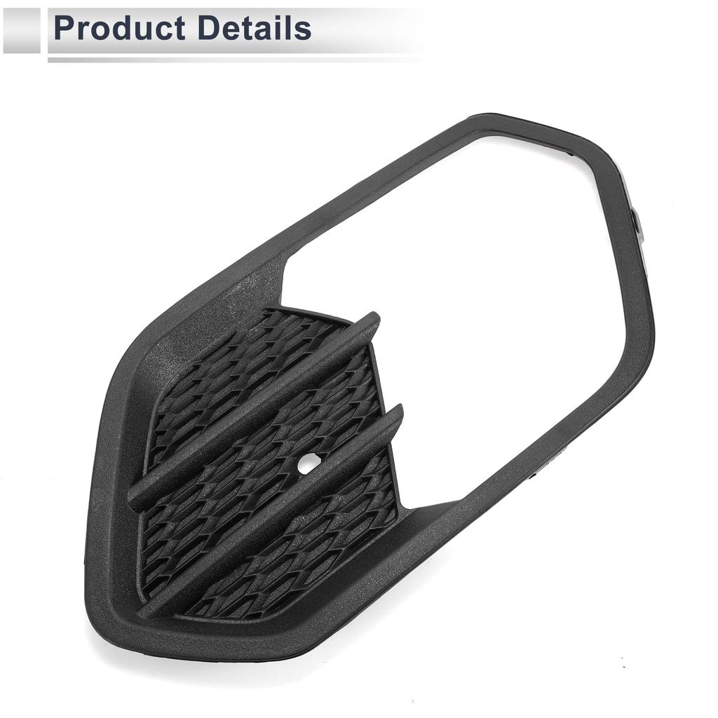 RATCHROLL Front Fog Light Grille with Front Lower Bumper Fog Light Cover Insert for Ford Escape Part Number 1 Piece 2017-2018, GV4517K946AB5YZ9, ABS,