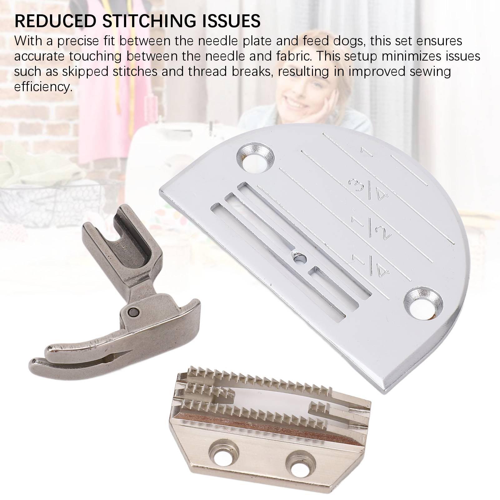 

Промышленная швейная машина игольная пластина транспортер прижимная лапка комплект FD502803 XDN18T P351 нержавеющая сталь