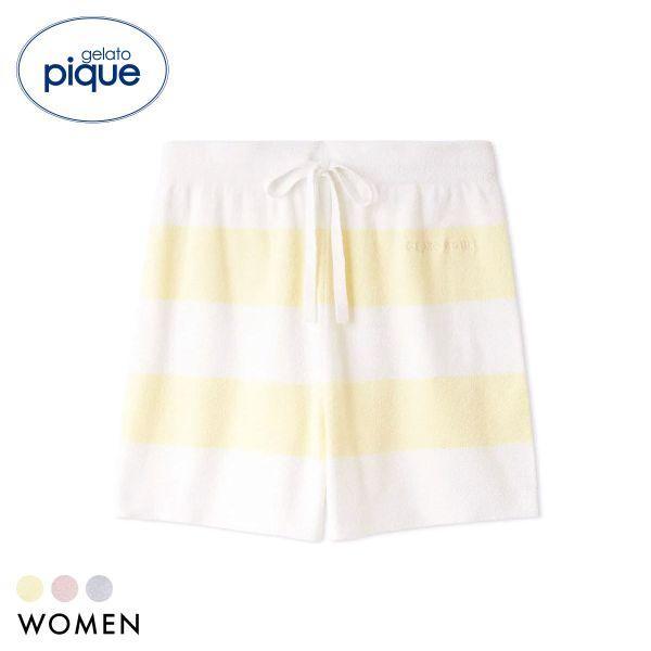gelato pique ladies smoothy lite2 border shorts gelato pique room wear gelato pique