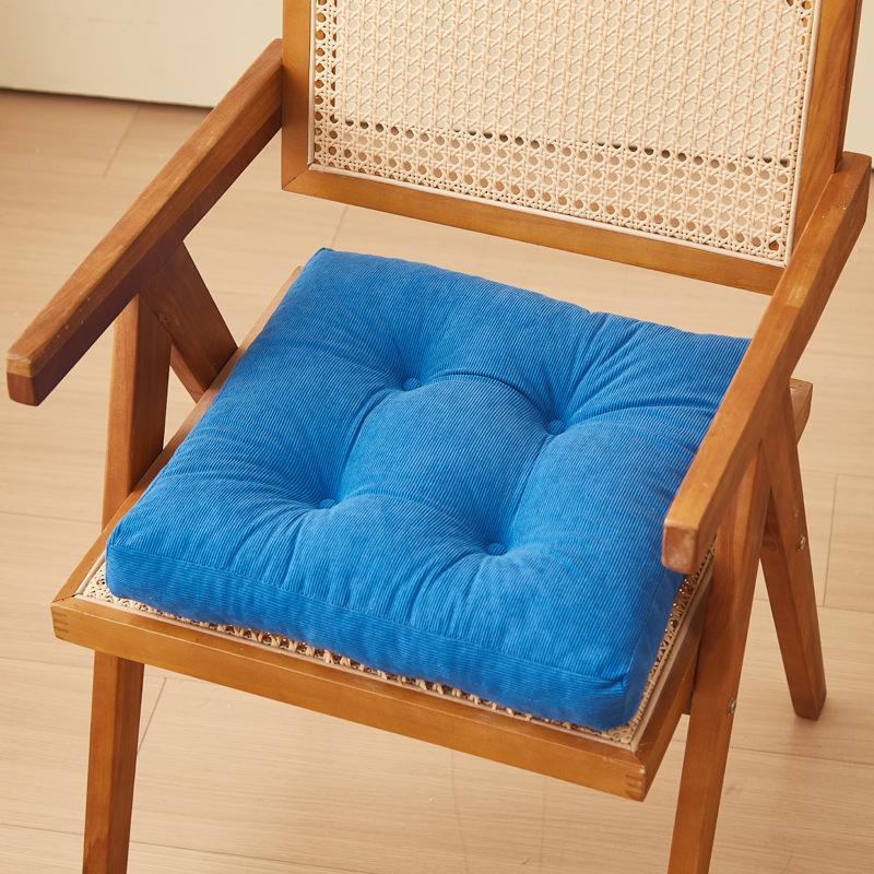 

Thin velvet seat cushion office thickened rebound seat cushion simple fart cushion solid color living room seat cushion universal in all seasons 40*40cm